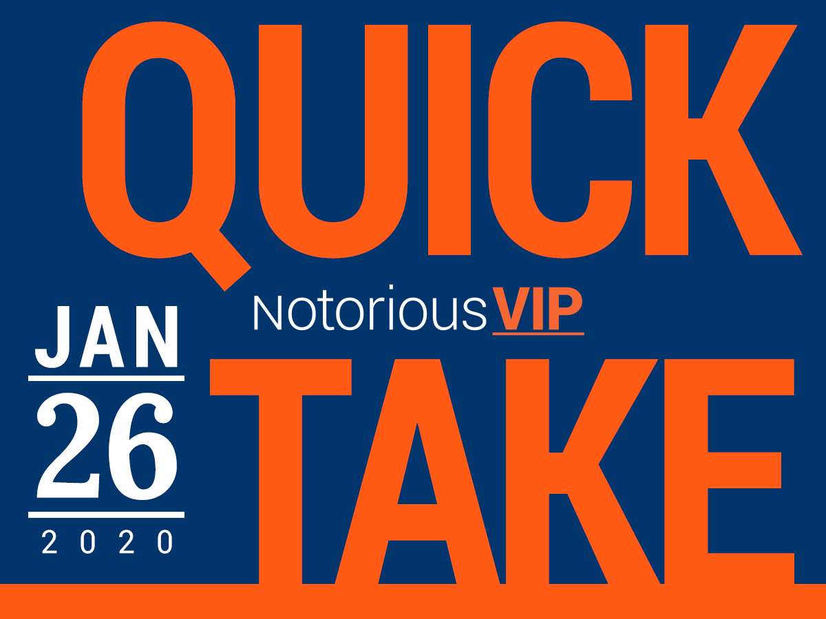 Quick Take - January 26, 2020