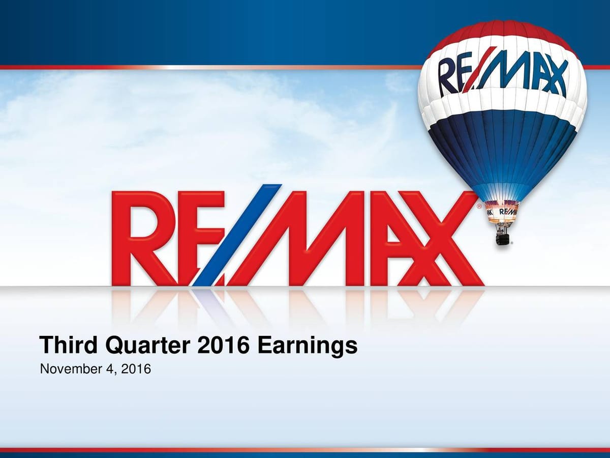 Trying to Make Sense of RE/MAX